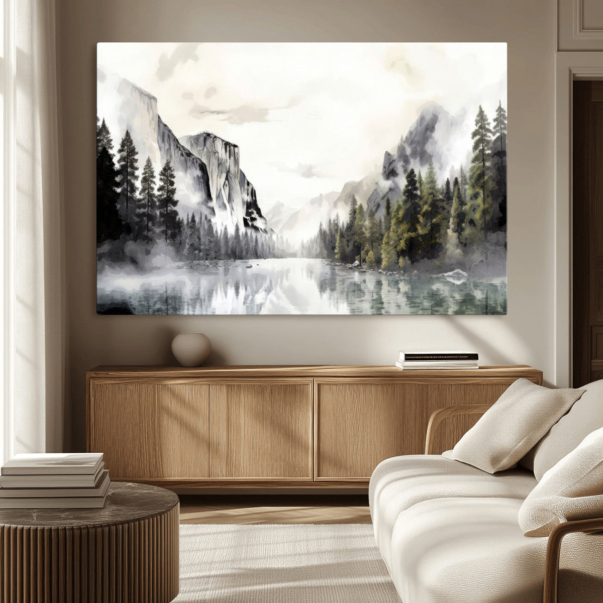 Yosemite Valley Wall Art Canvas Print – Framed and Ready to