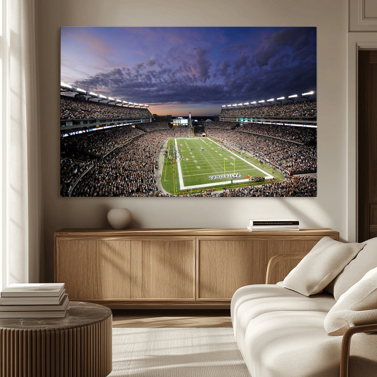 New England Patriots Football Team Print - Foxborough