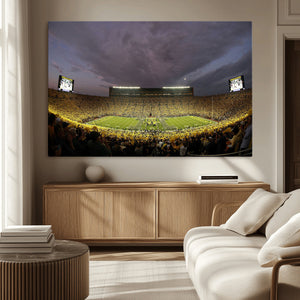 Michigan Wolverines Print - Michigan Stadium Wall Art Canvas