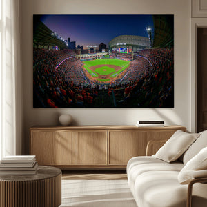Houston Astros Baseball Print Canvas - Houston Minute Maid