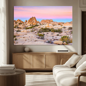 Vibrant Sunset Sky Wall Art Canvas Print – Framed Joshua