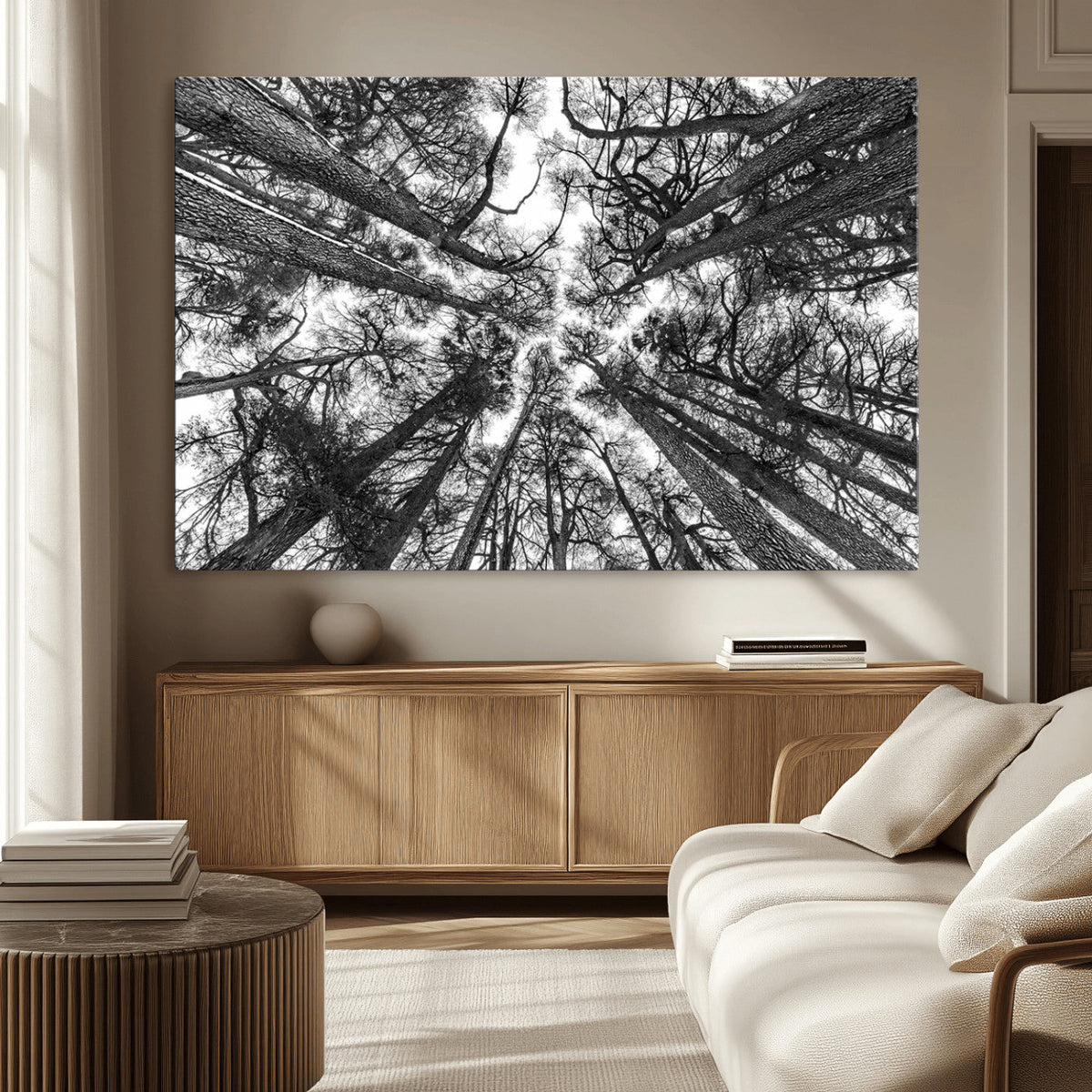 Trees Contemporary Art Canvas Print