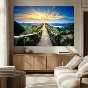 Mountain Landscape Wall Art Canvas Print
