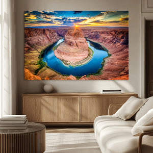 Sunset on the Horseshoe Bend Grand Canyon, Horseshoe Bend