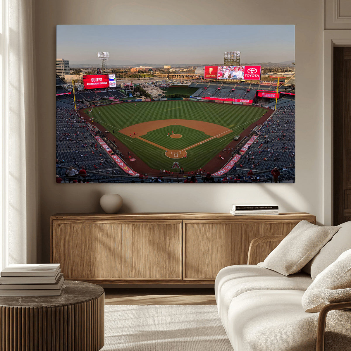 Los Angeles Angels Baseball Canvas Print - Anaheim Angel