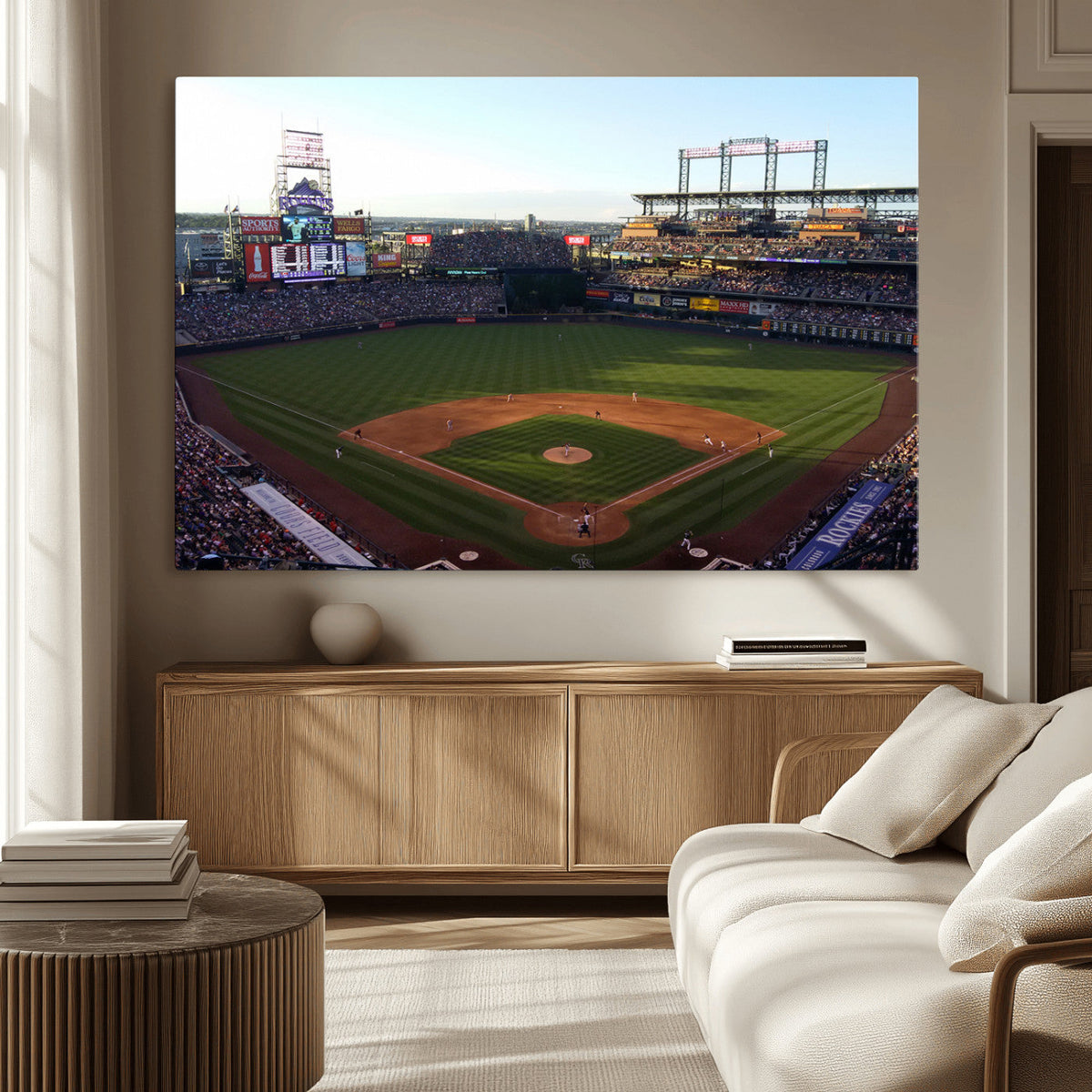 Colorado Rockies Coors Field Wall Art Canvas Print - MLB