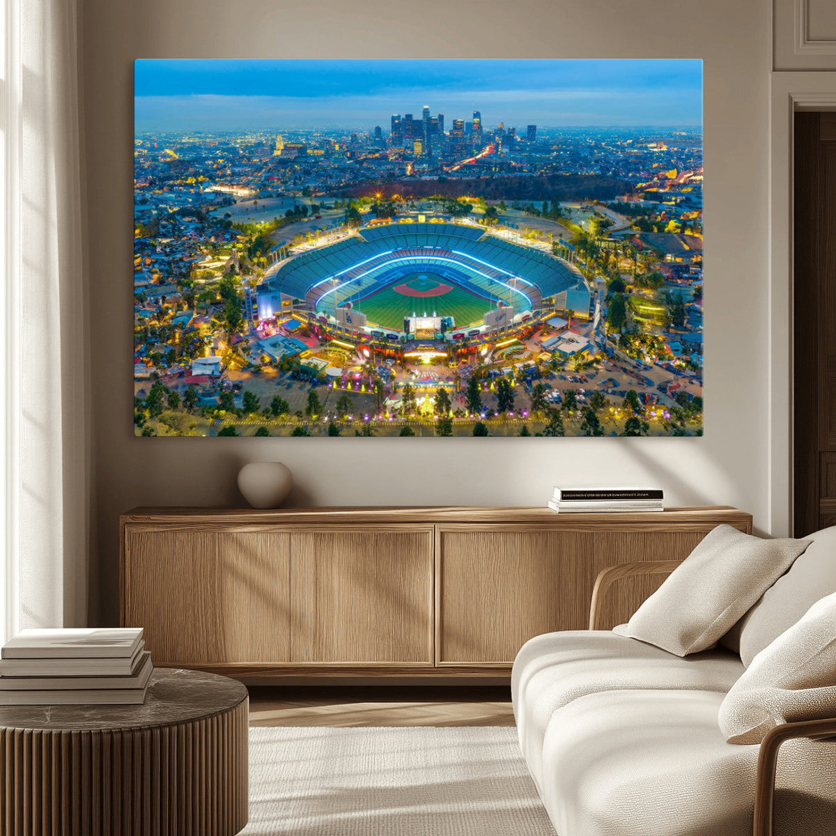 Los Angeles Dodgers Wall Art Canvas, Dodger Stadium Wall Art