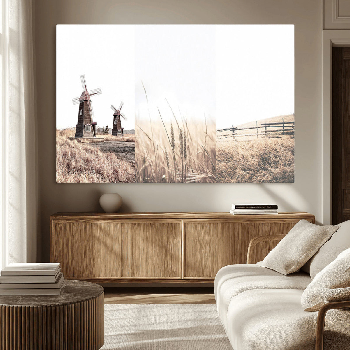 Farm Prints Set, Farmhouse Wall Art Canvas, Country House