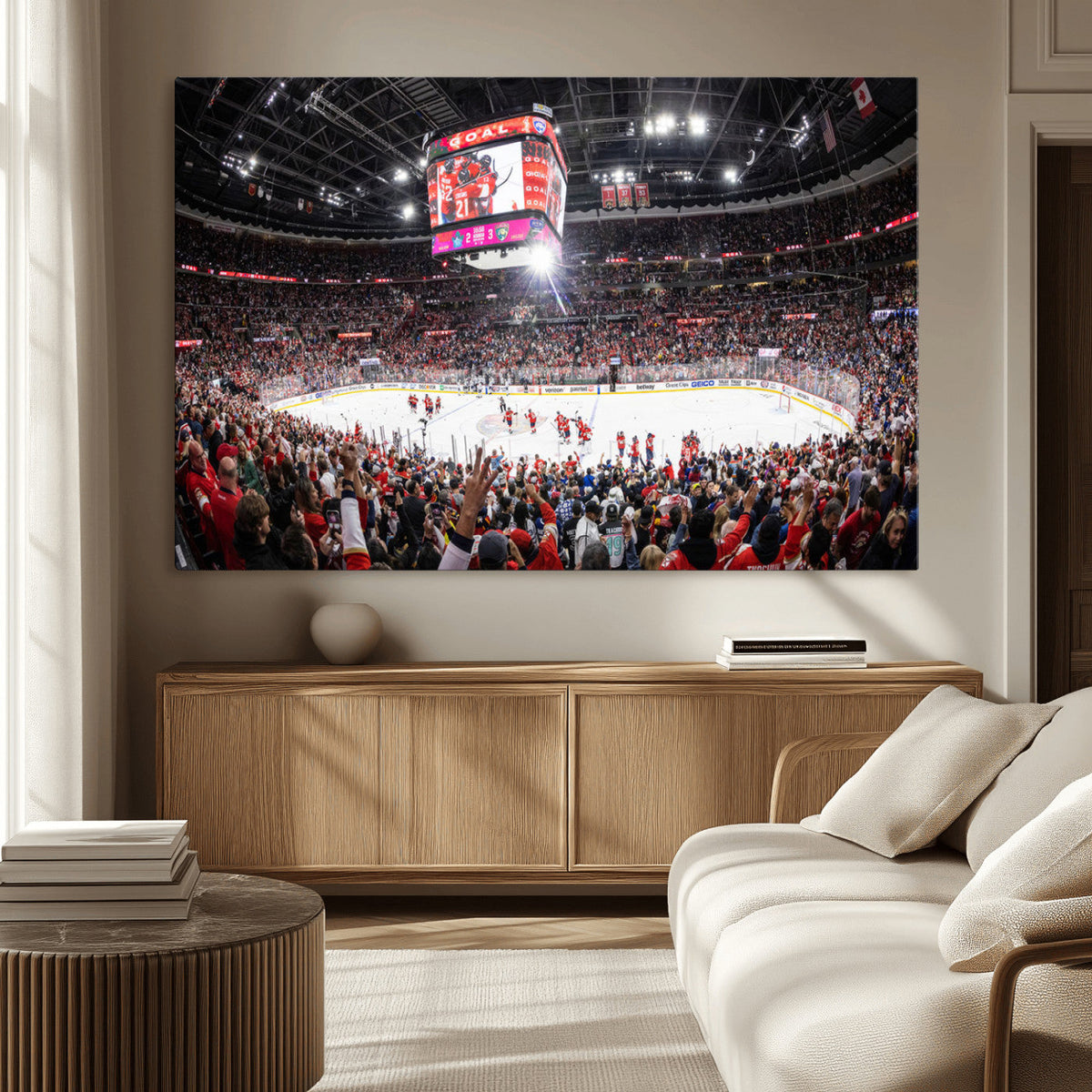 Amerant Bank Arena Wall Art Canvas Print - Basketball Arena
