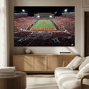 Oklahoma State Cowboys Canvas Print, Football Team Print -