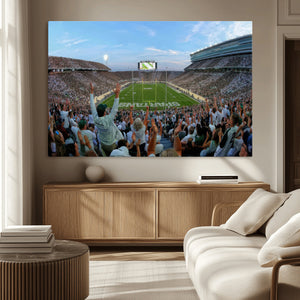 Michigan State Spartans Football Team Art Print - East