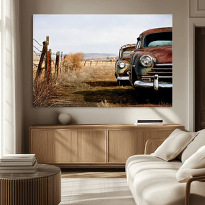 Classic Cars Vintage Wall Art Canvas Print