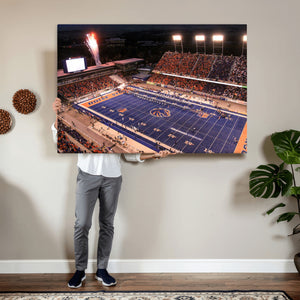 Boise State Stadium Large Wall Art Canvas Print for Living