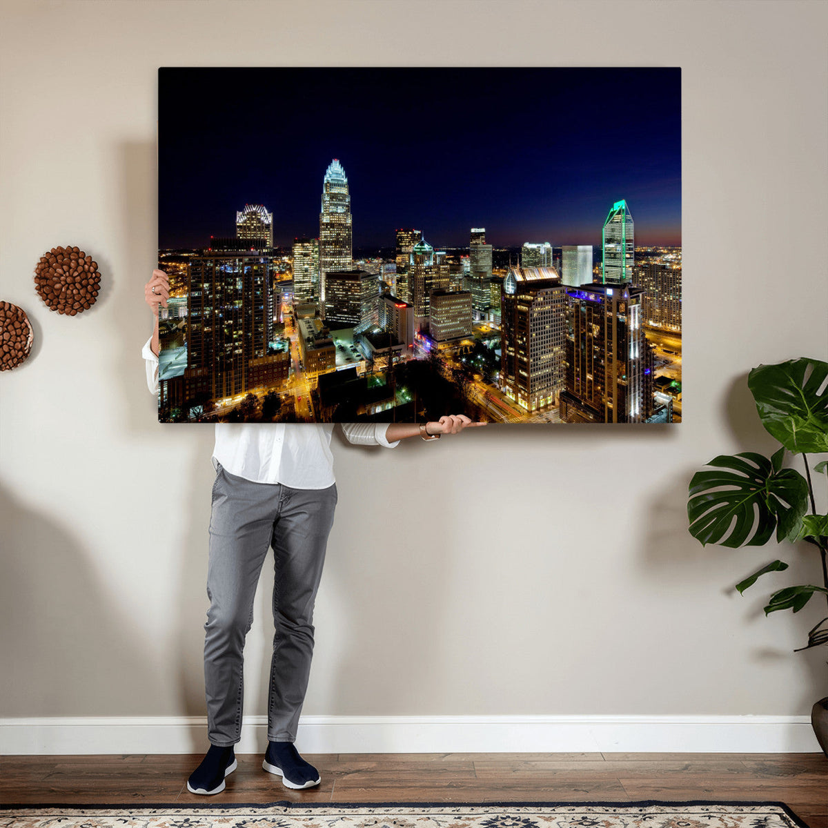 Atlanta Skyline Wall Art Canvas Print – Modern Cityscape