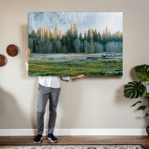 Forest Meadow Wall Art Canvas Print, Pine Tree Landscape