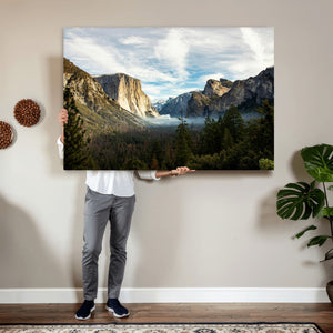 Yosemite Valley Mountain Wall Art Canvas Print, Granite