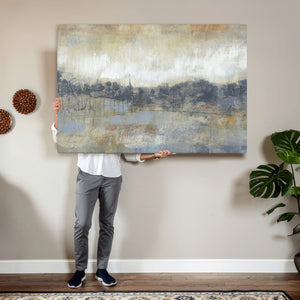 Abstract Neutral Landscape Painting Wall Art