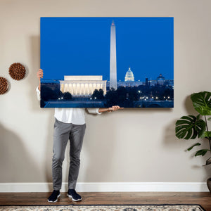Washington DC Skyline Wall Art Canvas Print – Lincoln