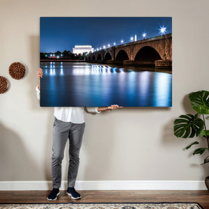 Washington DC Wall Art Canvas Print – Lincoln Memorial Night