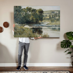 Streamside by Edward Mitchell Bannister Wall Art Canvas