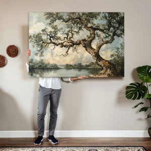 Old Oak Tree Canvas Wall Art, Turner Inspired Romantic