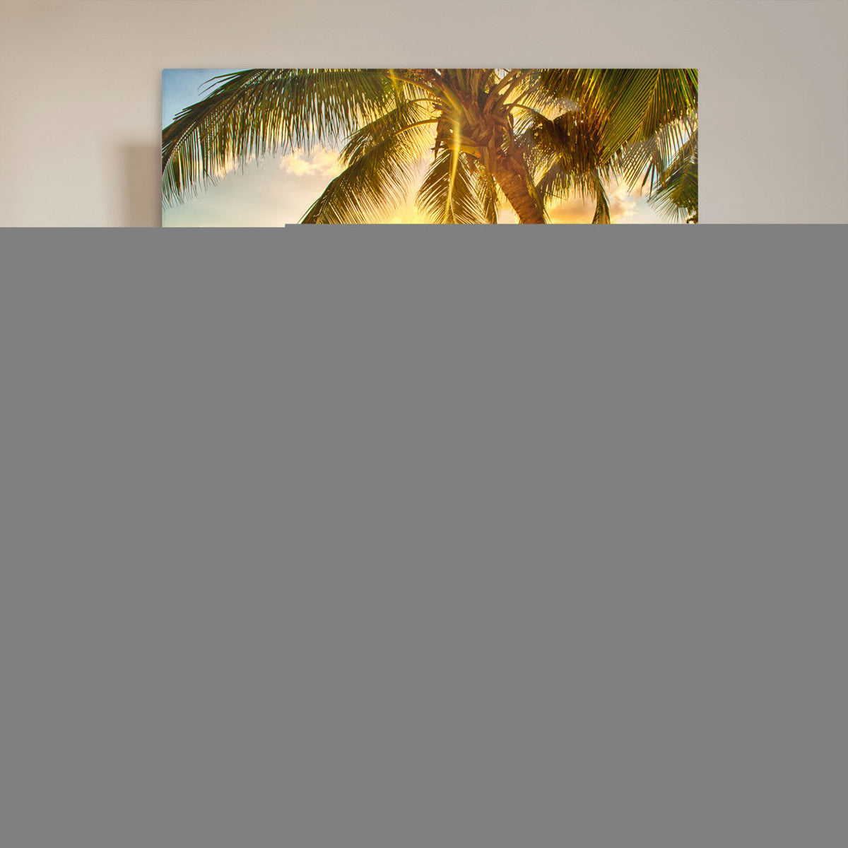 Beach Sunset Canvas Wall Art Print - Tropical Beach Canvas
