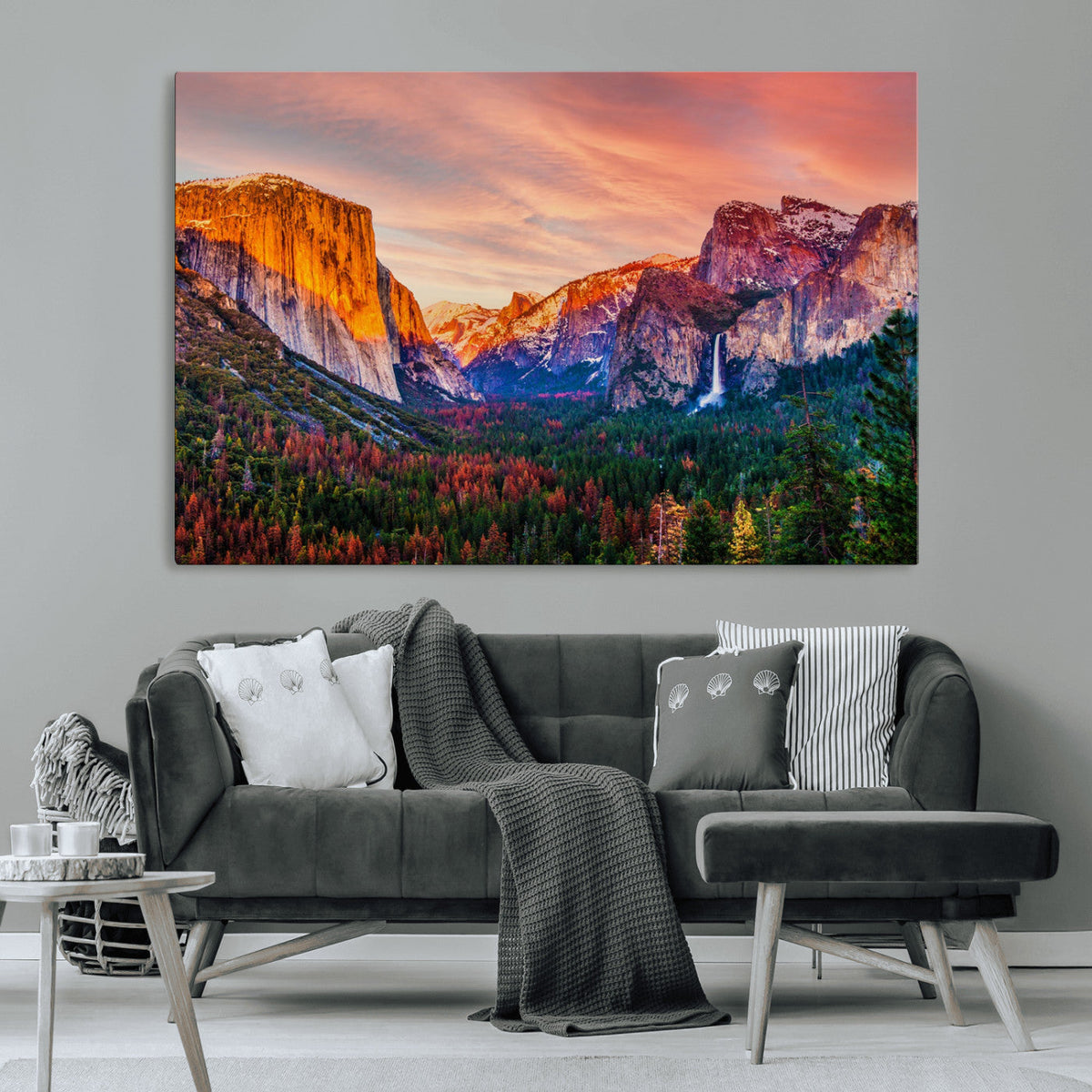 Yosemite Nal Park Wall Art Landscape Canvas Print El Capitan