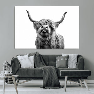 Fanny Scottish Highland Cow Cattle Art Print Farmhouse Wall