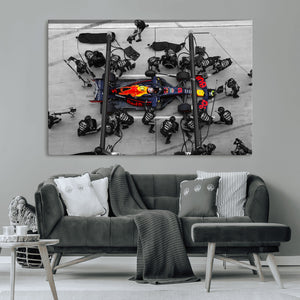 RedBull Formula 1 Canvas Wall Art Print