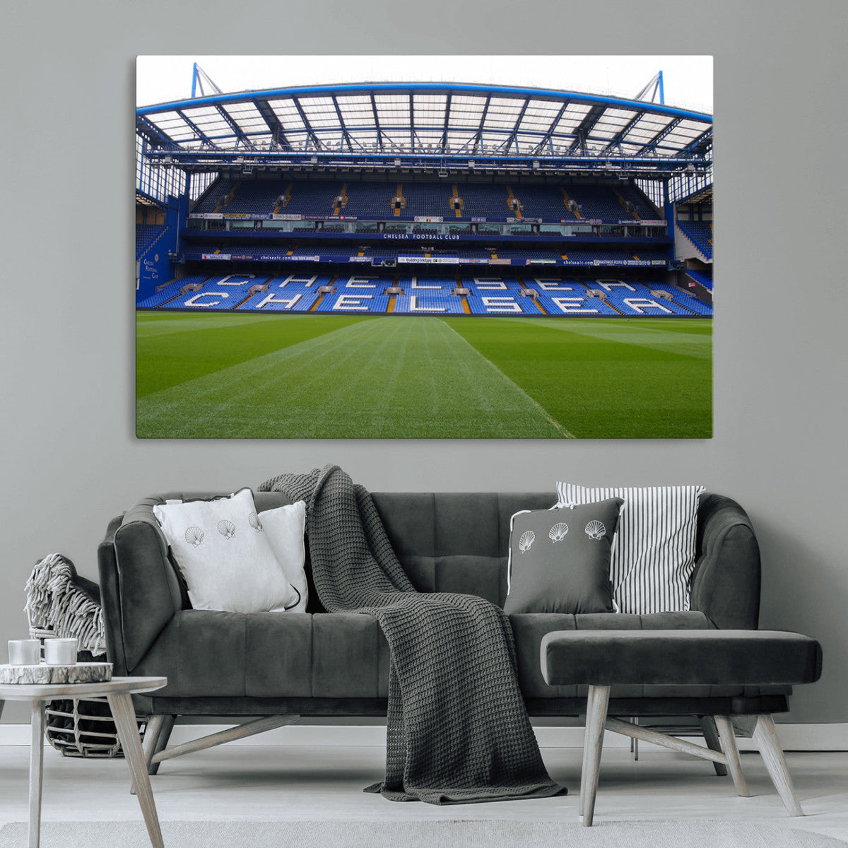 Chelsea FC Soccer Team Print - Stamford Bridge Stadium Wall