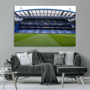 Chelsea FC Soccer Team Print - Stamford Bridge Stadium Wall
