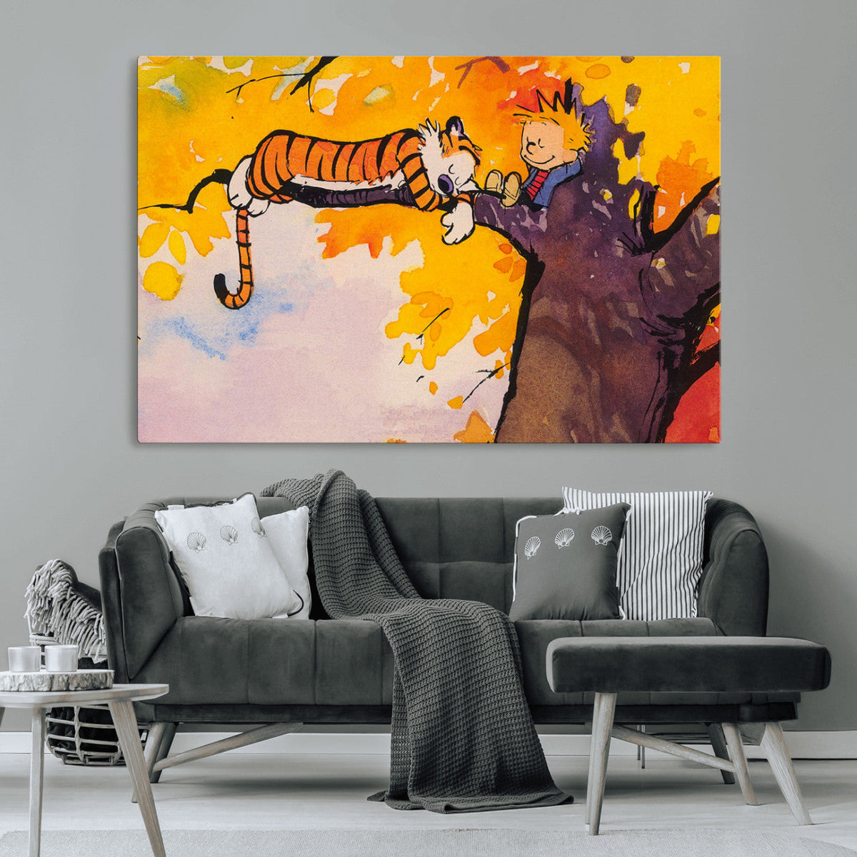 High-Quality Giclee Canvas Print – Framed Calvin Wall Art