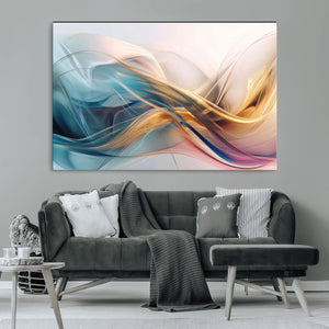 Abstract Flowing Colors Wall Art Canvas Print