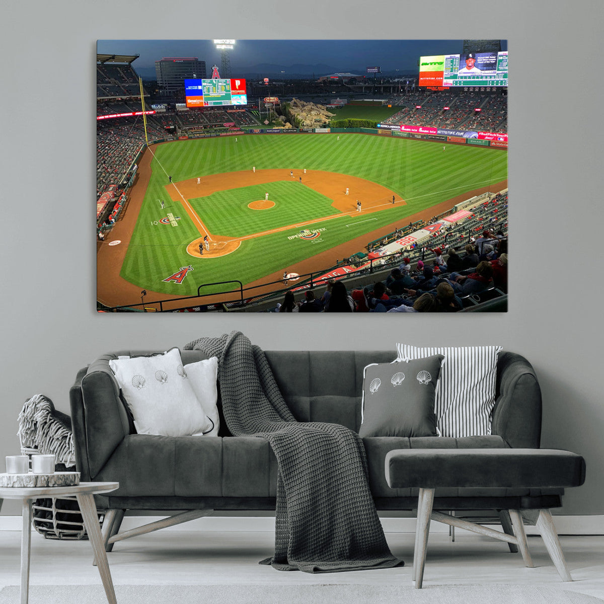Angel Stadium Aerial Canvas Print – Los Angeles Angels