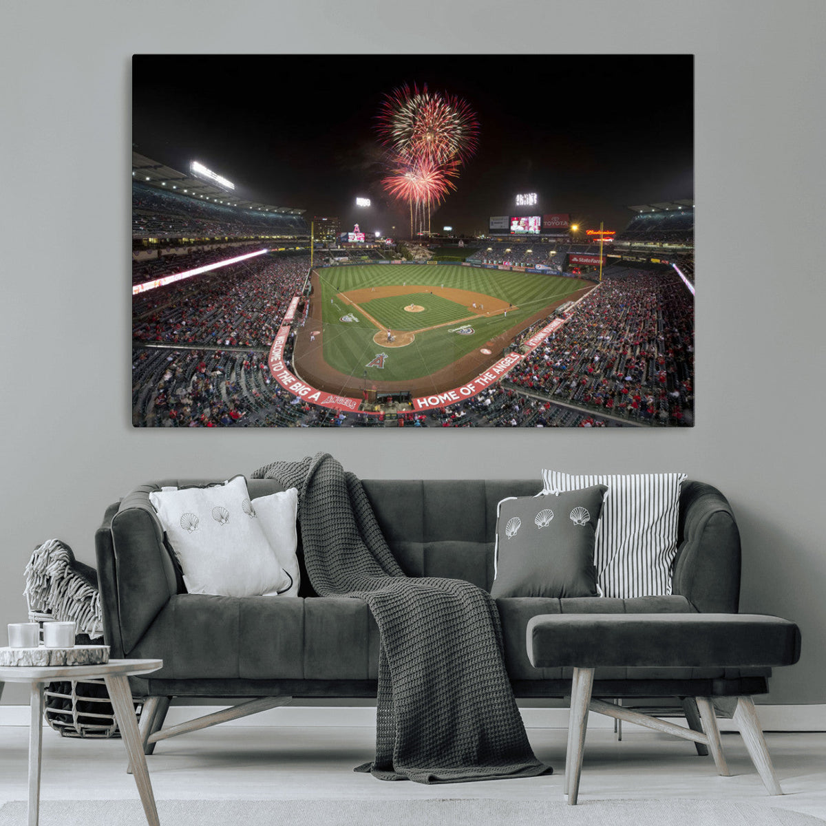 Fireworks at Angel Stadium – Los Angeles Angels Canvas