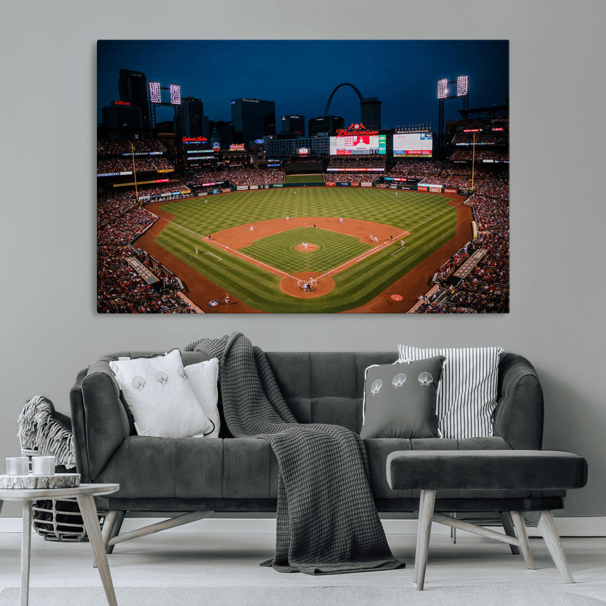 St. Louis Cardinals Baseball Team Print - Busch Stadium Wall