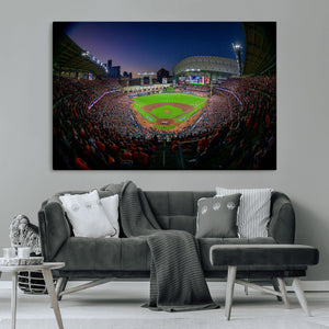 Houston Astros Baseball Print Canvas - Houston Minute Maid