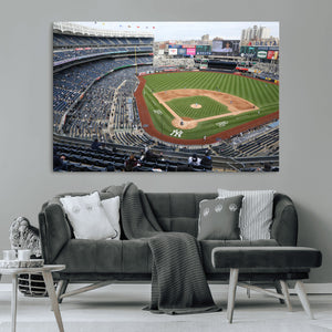 New York Yankees Baseball Team Print - Yankee Stadium Wall