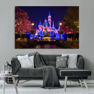 Castle Large Wall Art Disney Magic Kingdom Kids Room Decor -