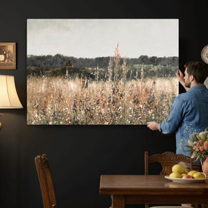 Rustic Field Landscape Wall Art Print, Giclee Canvas Wall
