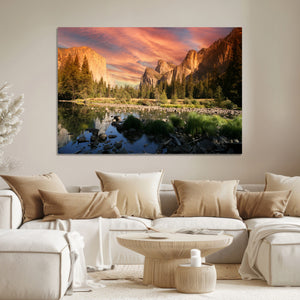 Yosemite Valley Wall Art Canvas Print – El Capitan Sunset