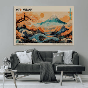 Yayoi Kusama Wall Art Canvas Print – Framed Large Abstract