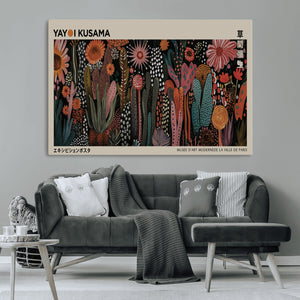 Modern Japanese Wall Art Canvas Print – Framed Abstract