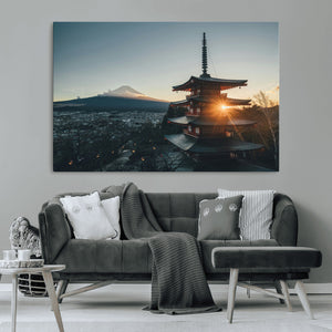 Mount Fuji Wall Art Canvas Print – Framed Japan Travel Art