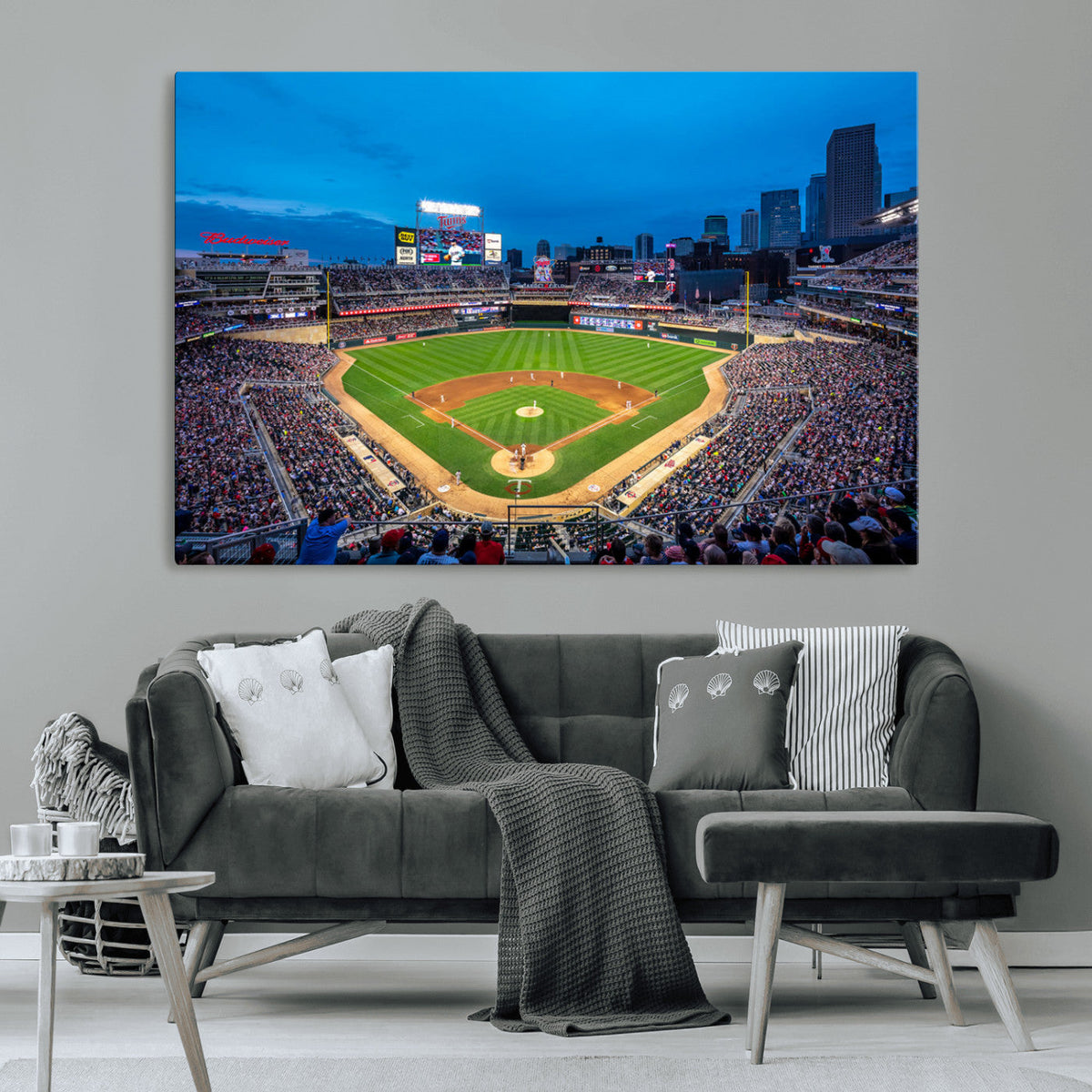 Target Field Stadium Wall Art Canvas Print – Minnesota Twins