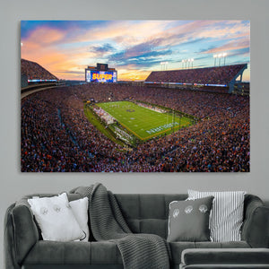 Jordan-Hare Stadium Wall Art Canvas Print, Football Stadium