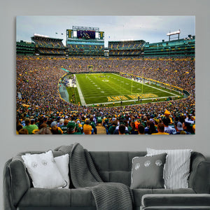 Green Bay Packers Lambeau Field Stadium Wall Art Canvas