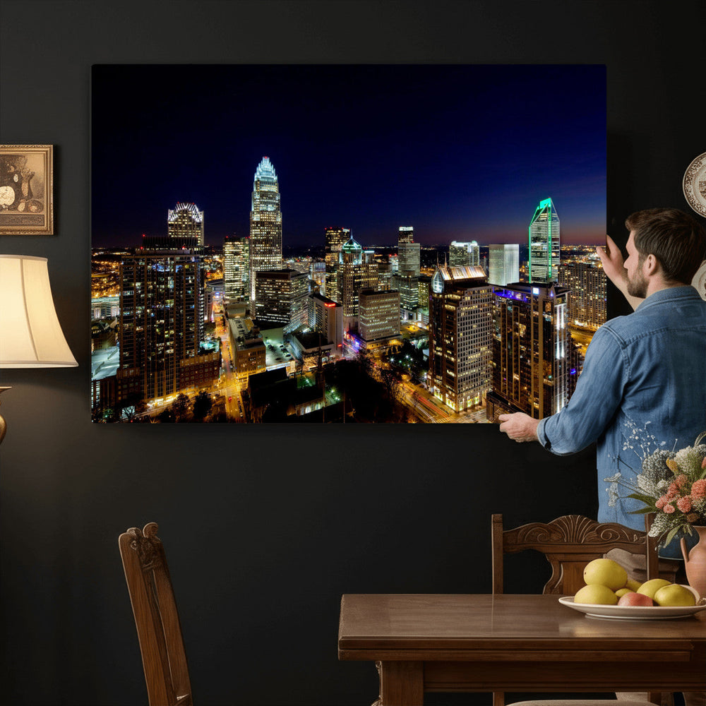 Atlanta Skyline Wall Art Canvas Print – Modern Cityscape
