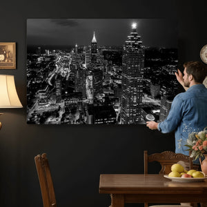Atlanta Skyline Wall Art Canvas Print, Atlanta Downtown