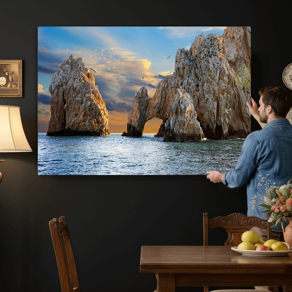 The Arch Cabo San Lucas Ocean Arch Wall Art Canvas Print,